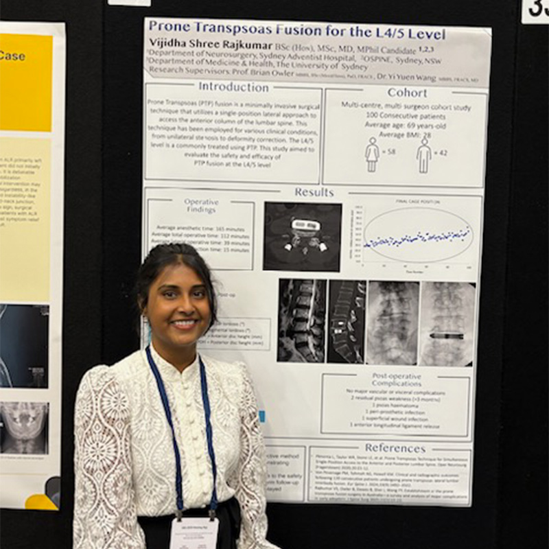 Perth Presentation and Poster for Spine Society Australasia in May